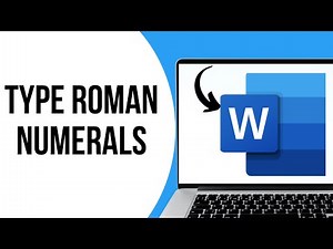 How to type Roman numerals in MS Word ?