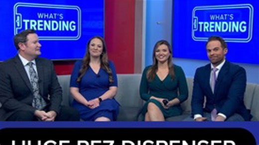 Pez dispenser collection on display