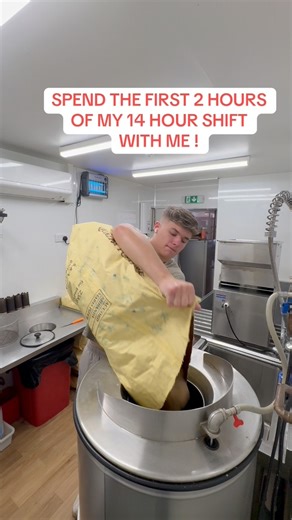 Spend the first 2 hours of my 14 hour shift with me! | Andy's Golden Fry