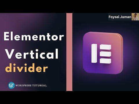 Vertical divider in elementor | Elementor advanced tutorial