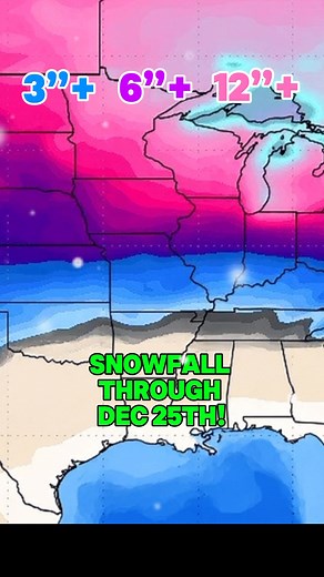 ❄️ Upper Midwest & Northern Plains Chances: 60–90% This is the snow-capital of Christmas in the U.S. • Highest odds: Northern Minnesota, Northern Wisconsin, the U.P. of Michigan, North Dakota. • Why: Frequent cold air masses established December snowpack. • Examples: • Duluth, MN: ~90% • Fargo, ND: ~75% • Marquette, MI: ~80–90% ⸻ ❄️ Interior Northeast & Northern New England Chances: 50–80% • Best odds: Northern Maine, northern New Hampshire, Adirondacks of NY. • Moderate: Boston area drops to ~2