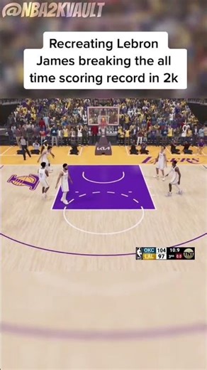 LEBRON JAMES BROKE THE ALL TIME SCORING RECORD AGAIN IN NBA 2K26...👑📜🎬