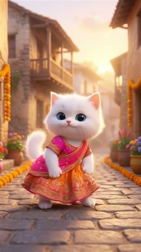 cute baby kitten dance 😍😻 | cute cat dance video 💃🤩 #shorts #cat #catlove #cutecat #animation #ai