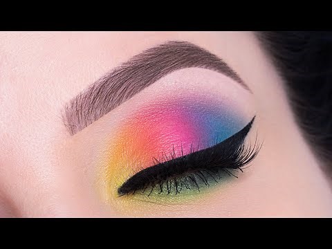 Step-by-Step Rainbow Eye Makeup Tutorial