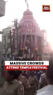 WATCH: Spectacular Temple Chariot Procession Draws Massive Crowds in Madurai