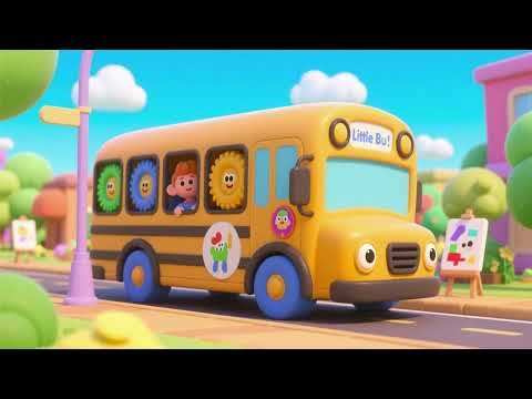 Wheels on the Bus – Little Artist Edition 🎨🚌 | Creative Kids Song