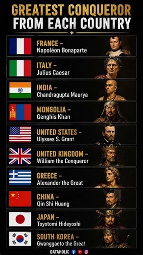 Greatest conqueror from each country #shorts