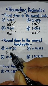 BASIC MATH REVIEW: ROUNDING DECIMALS #MathReview #Decimals | Mathematics Tutorial