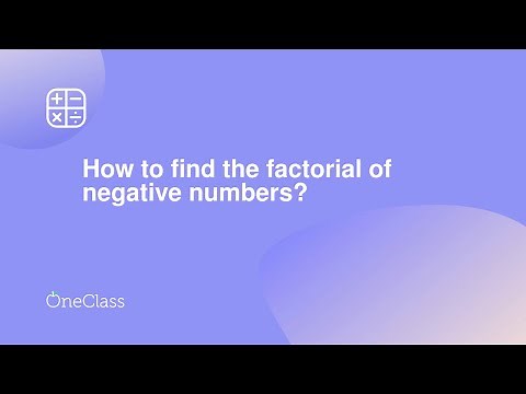 How to find the factorial of negative numbers?