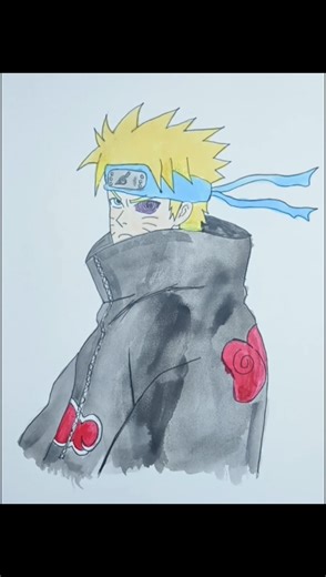 Akatsuki naruto drawing#drawing#art#akatsuki#naruto#anime#viral#trending#shorts