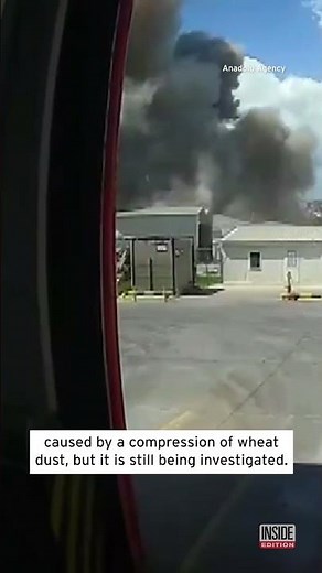 Explosion at Grain Silo Caught on Camera #shorts