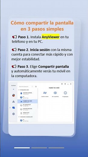 Tutorial para compartir la pantalla de tu celular a tu PC con windows📱#telefono #pc #duplicar #tips