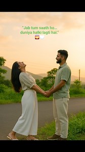 Kabhi-kabhi khushi bas itni si hoti hai —Kisi apne ke saath dil khol kar muskura lena. 🌿✨🤍 #GoldenHourLove #CoupleVibes | Mangal Tony Saini