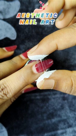 Asthetic nail 💅art😍So pretty easy nail art design #nailart #design #ytshorts #youtubeshorts #shorts