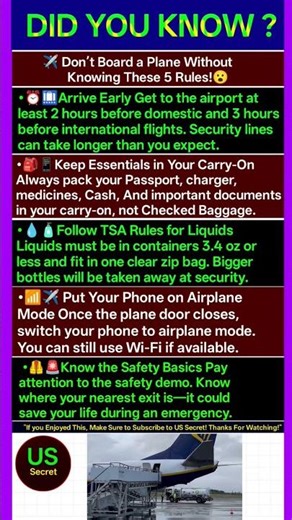 Don’t Board a Plane Without Knowing These 5 Rules!