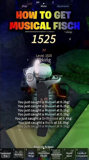 How To Get Musical Fisch #roblox #fisch