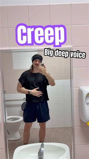 Big deep voice - Creep #singing #radiohead #deepvoice