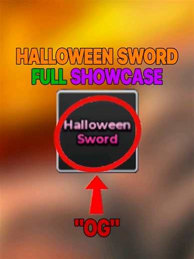 Halloween Sword full showcase