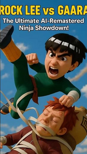 Rock Lee vs Gaara: The Ultimate AI-Remastered Ninja Showdown!