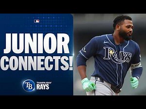 Junior Caminero's ELECTRIC game-tying home run and reaction ⚡ (Back-to-back games with a HR!)