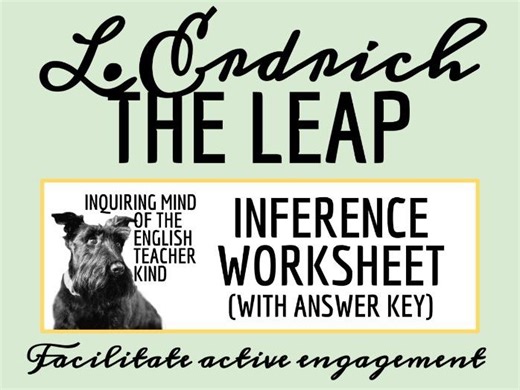 "The Leap" by Louise Erdrich Close Reading Analysis Worksheet (Short Story) | Teaching Resources