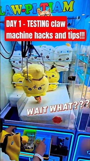🕹🩵🩷Day 1 – TESTING Claw Machine Hacks and Tips! #clawmachine #arcade #lifehacks #Arcade #Sanrio