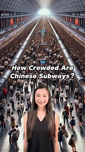 How Crowded Are Chinese Subways? 🚇 #chinese #chinesewithmia #learnonfacebook #chineseculture #china #publictransport #publictransportation #subway #metro #chinatravel #cdrama #funnyfacts #funny | Explore With Mia