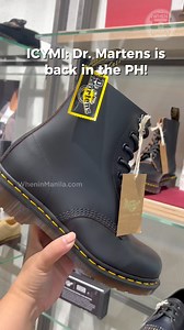 When In Manila Style & Beauty: @drmartensph has made its PH comeback! 🥾 Find their first store at @robmanilaofficial and shop their timeless styles.@drmartensph | When In Manila