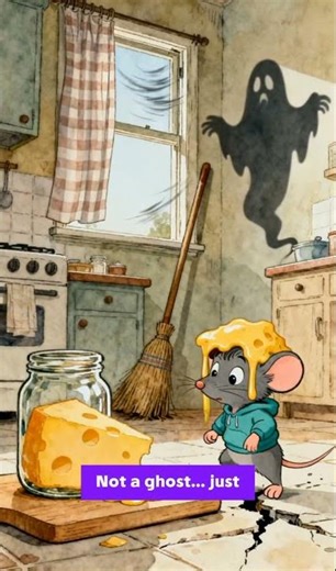 a scared mouse#cartoon #shorts