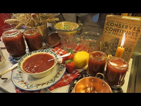 Ma CONFITURE FRAISE RHUBARBE à l'ancienne Grand-Mère Mitraille, un régal ! - Gourmandises TV
