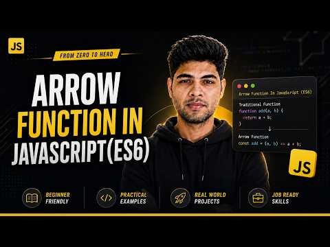 Arrow Function in JavaScript | JavaScript Tutorial #26