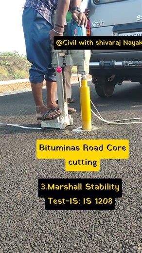 Bituminous Road Testing 🏗️🛣️#CivilEngineering #HighwayConstruction #RoadWork