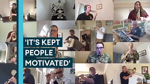 17K views · 328 reactions | It's the Nottinghamshire Band of Royal Engineers like you've never heard them before!  Despite the lockdown, the musicians are continuing to practise and produced this rendition of their regimental march, Wings  https://www.forces.net/news/coronavirus-military-bands-conduct-virtual-performances | Forces News | Facebook