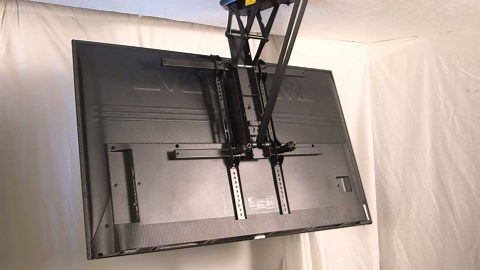 VIVO Vertical VESA Extender Plate Bracket Kit Designed for Low VESA Pattern TV’s, Fits TV Ceiling Mounts, 2 Brackets, Black, MOUNT-AD165