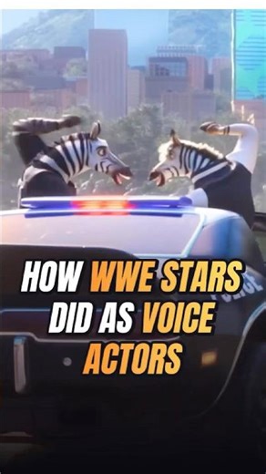 how WWE stars did as voice actors#celebrity #wwe #zootopia #voiceacting