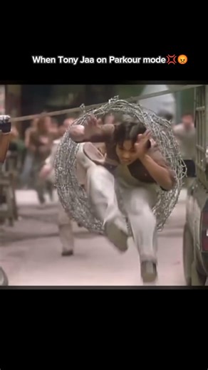 When Tony Jaa on Parkour mode💢😡 #fighting #fitness #viralvideo #parkour