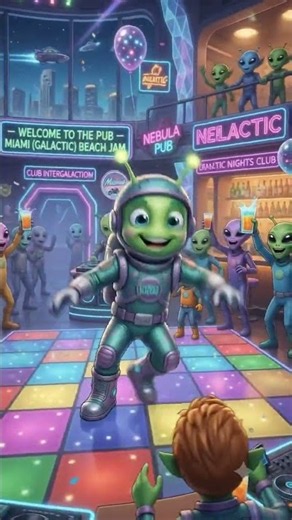 ​Alien Breakdancer Drops Epic Moves at Galactic Club! 🛸🕺 #3danimation #alienfx #reels #fyp