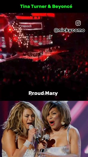 2K views · 37 reactions | Tina Turner & Beyoncé - Proud Mary - "Proud Mary" (original de Creedence Clearwater Revival, popularizada por Tina Turner junto a Ike Turner en 1971) En esta actuacion Beyoncé, gran admiradora de Tina, la presentó con un discurso lleno de admiración, llamándola "la reina"'. Las dos compartieron el escenario con coreografía, energía y trajes plateados, en una versión eléctrica de "Proud Mary" que fue ovacionada de pie por el público. | Nicky Como | Facebook