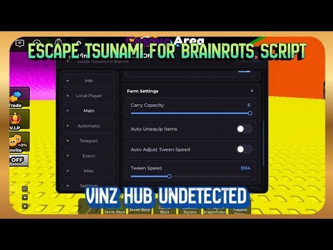 [VINZ HUB] ESCAPE TSUNAMI FOR BRAINROTS SCRIPT NO KEY! AUTO WIN (2026)