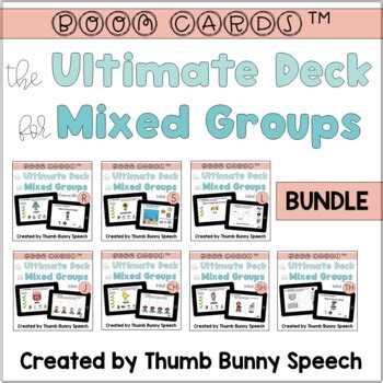 Speech Therapy Mixed Group Language Based Articulation Activities Bundle