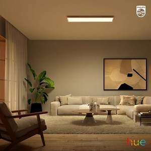 6.7K views · 98 reactions | New to Hue: Surimu ceiling panels! These modern fixtures — available in square and rectangular designs — sit almost flush with the ceiling and offer colorful, diffused light, perfect for the kitchen or living room. Explore the collection: https://philips.to/3BQ4xv6 #PhilipsHue #SmartHome #SmartLighting | Philips Hue | Facebook