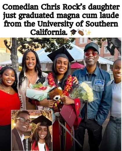 🤯👩‍🎓 Chris Rock’s Daughter Is a USC Magna Cum Laude Grad – And It’s a Big Deal