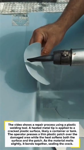 Plastic Crack Repair in Seconds! 🔥 #DIY #Repair #PlasticWelding