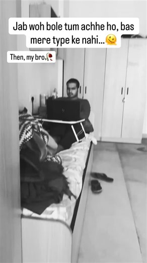 Shivam__chhillar on Instagram: "Ladki gayi nahi ki bhai ka WiFi disconnect ho gaya…📵💔 . . . #BreakupMeme #RelatableAF #ExplorePage #DesiMeme #SadButFunny . • lonely boy sitting • sad boy reel • heartbreak meme hindi • relatable breakup reel • single boy vibes • overthinking boy • rejected nicely • nice guy problems • sad but funny reel • desi meme content • bakchodi reel • emotional damage • one sided love vibes"