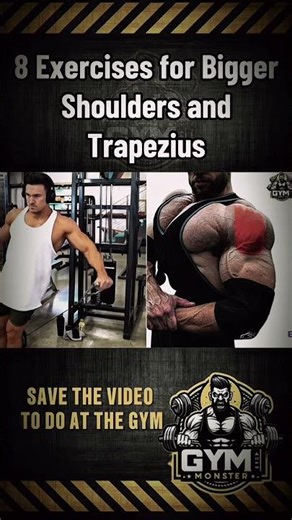 12 Exercises for Bigger Shoulders & Trapezius 💪🔥 #ShoulderWorkout#BiggerShoulders#TrapsWorkout