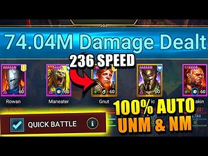 'EASY' 1 Key FULL AUTO UNM Emic Trunkheart Team! | Raid: Shadow Legends