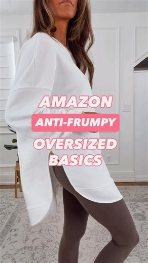 Anti-Frumpy Oversized Outfits | Shop link in bio under Amazon Storefront #basics #oversizedsweater