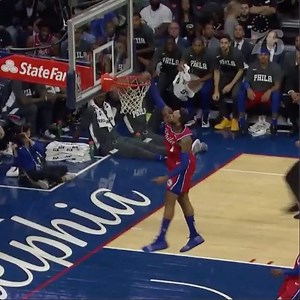 Mike Scott throwing it down! | Philadelphia 76ers