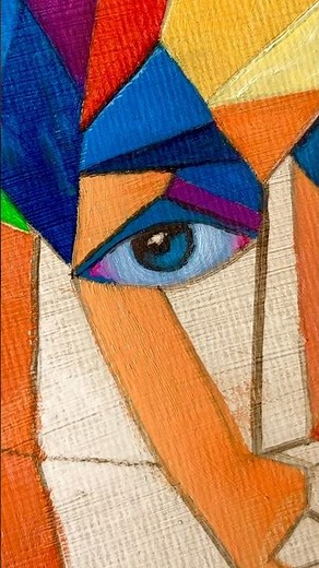 How to do Cubism art | Beginners #craftncanvas #oilpainting #cubism #frankestein #art