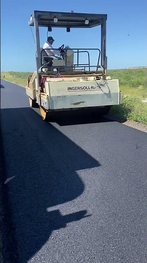 Compaction of Bituminous road by road roller